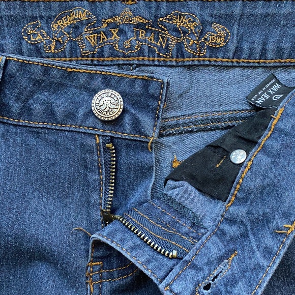 Premium Wax Jeans , Skinny Jeans , Slim Fit Denim Jeans , Dark Wash Denim Jeans - Picture 12 of 12